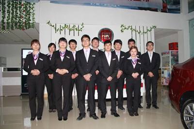 汽車4s店員工工服定做
