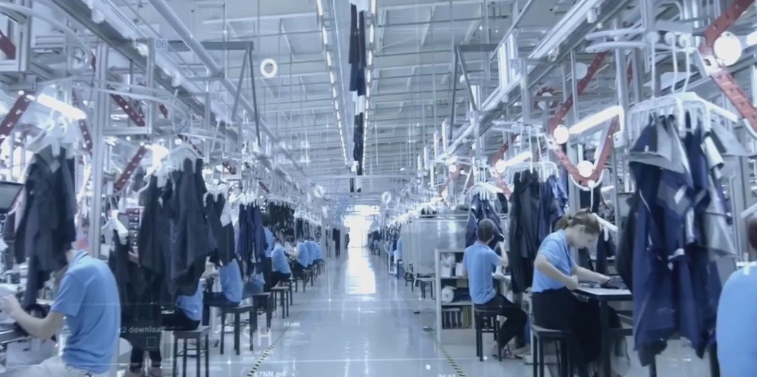 工服定制智能化生產車間