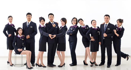 銀行工服員工合照